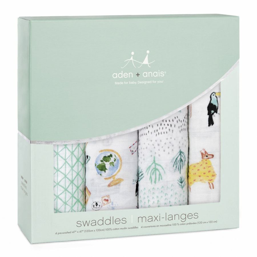 Aden + Anais Aden + Anais Classic Muslin Swaddles (4-pack) — baby & kids product