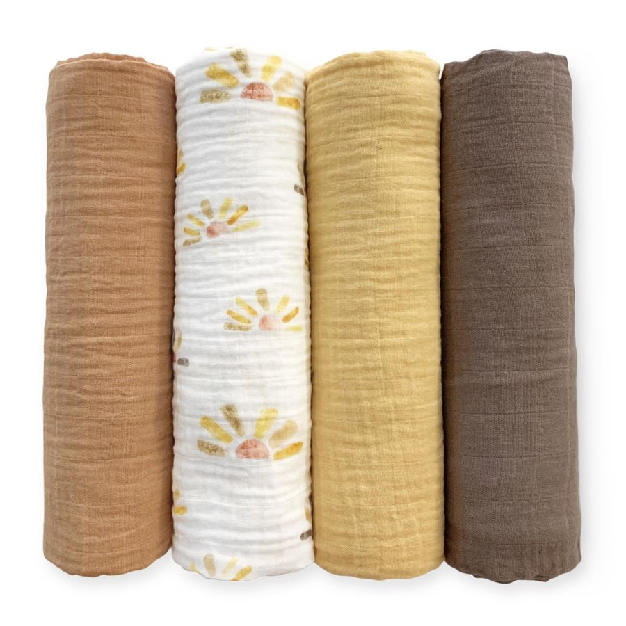 SwaddleDesigns SwaddleDesigns Muslin Swaddle Blankets (4-pack) — baby & kids product