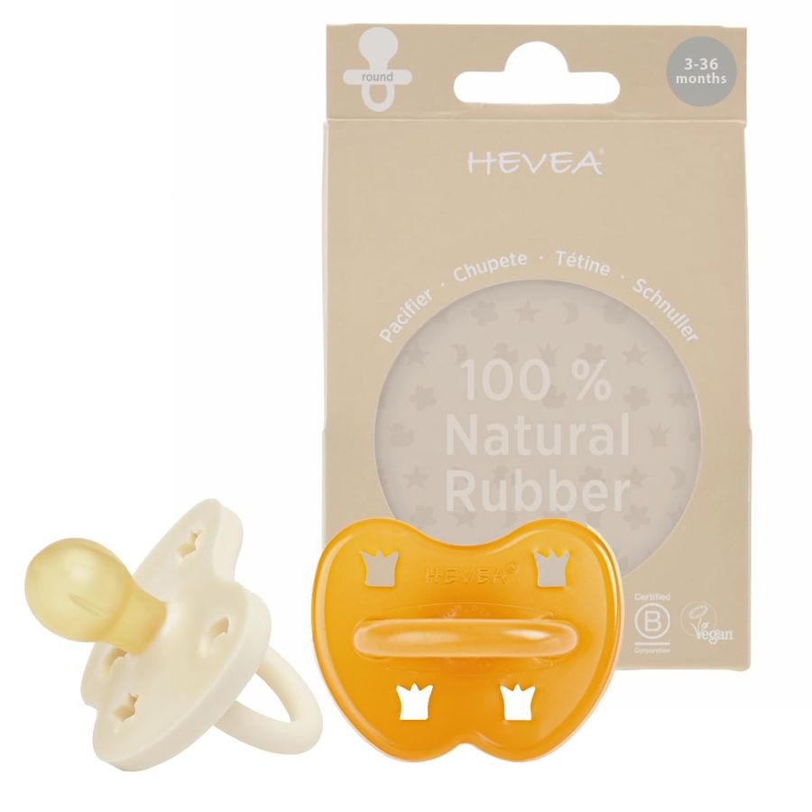 Hevea Hevea Natural Rubber Pacifier & Teether Set — baby & kids product