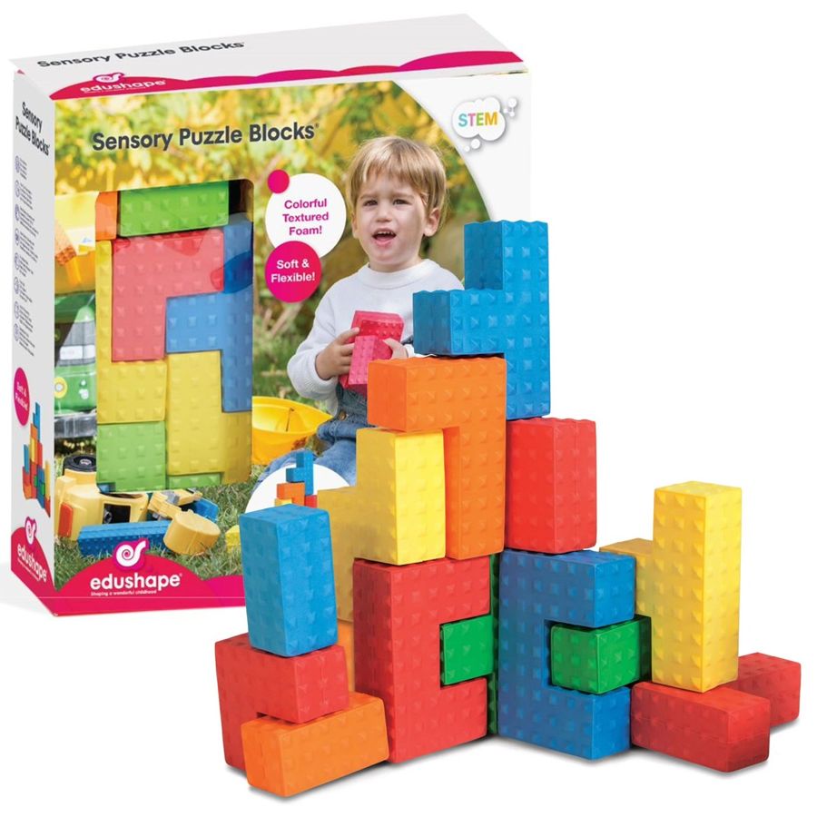 Edushape Edushape Sensory Puzzle Blocks (6 pcs)