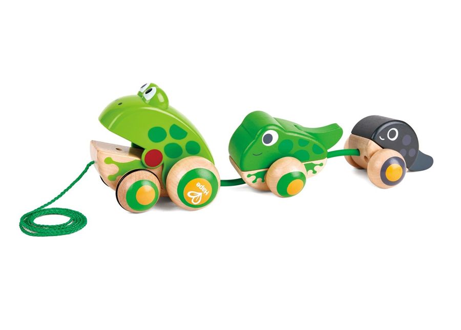 Hape Hape Pull-Along Frog Family — baby & kids product