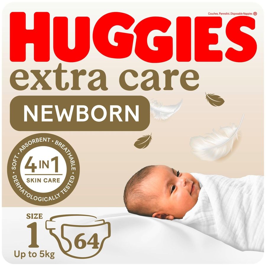 Huggies Huggies Extra Care Size 1 (2-5 kg), 84 pcs — baby & kids product