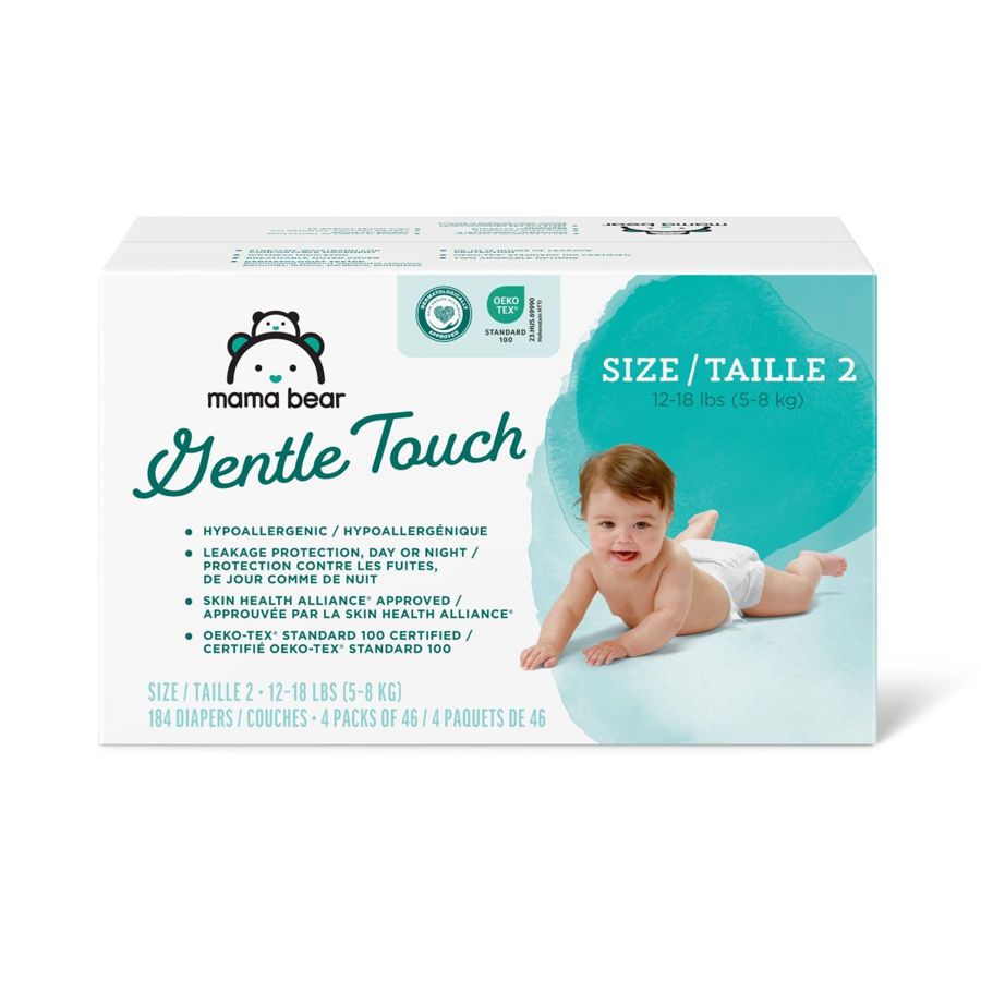 Mama Bear Mama Bear Gentle Touch Nappies Size 3 (4-9 kg), 184 pcs — baby & kids product